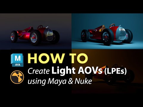 How To : Create Light AOVs (LPEs) using Maya and Nuke