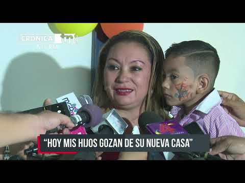 «Hoy mis hijos gozan de su nueva casa»: nueva vivienda en Managua - Nicaragua