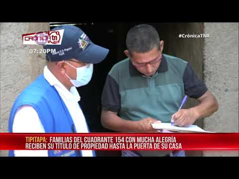 Familias de El Timal, en Tipitapa, reciben títulos de propiedad – Nicaragua