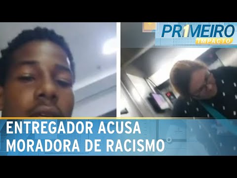 Racismo: entregador é impedido de usar elevador social de prédio | Primeiro Impacto (07/02/24)