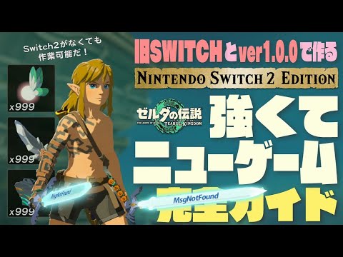 Switch2 Edition 強くてニューゲーム！完全ガイド【ティアキン】