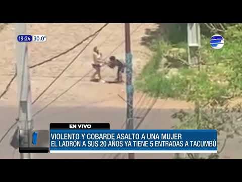 Violento asalto a una mujer en plena vía pública de Asunción