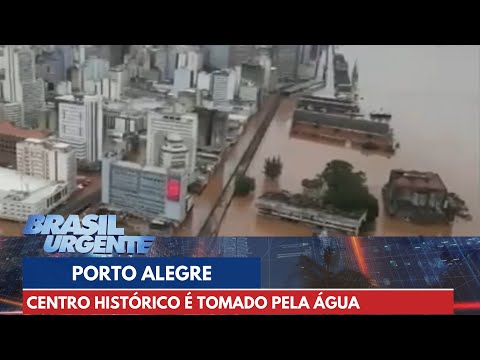 Centro histórico de Porto Alegre é tomado pela água