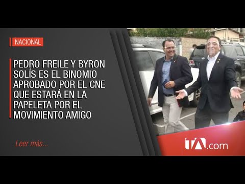Movimiento Amigo patrocina a Pedro Freile y Byron Solís