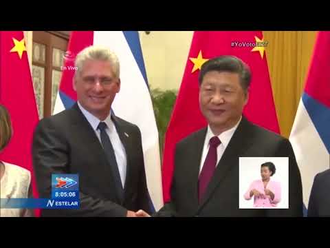 Presidente de Cuba llegó a China en visita oficial