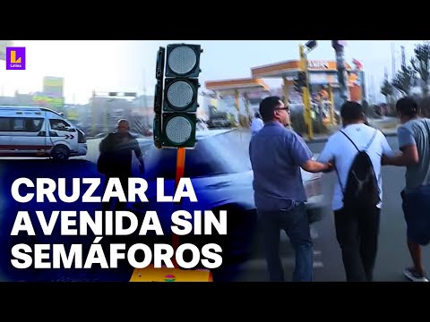 Peligro en Independencia: Peatones exponen su vida al cruzar avenidas sin semáforos que funcionen
