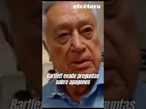 Bartlett evade preguntas sobre apagones