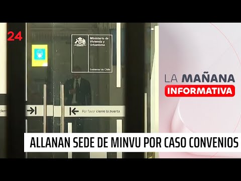 PDI allana sede del Minvu en Santiago por Caso Convenios | 24 Horas TVN Chile