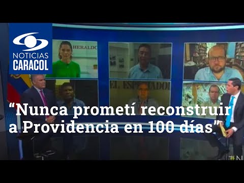 “Nunca prometí reconstruir a Providencia en 100 días”: Iván Duque responde a los colombianos