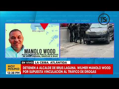 Capturan al alcalde de Brus Laguna, Wilmer Manolo Wood, por supuesto tráfico de drogas