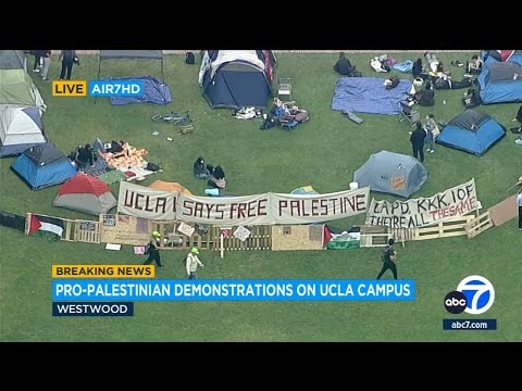 Pro-Palestinian protesters say they’re “committed to this fight” during UCLA demonstration