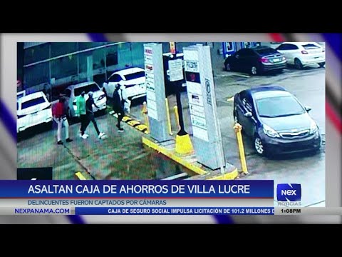 Asaltan Caja de Ahorros de Villa Lucre y abandonan el auto utilizado