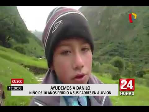 Cusco: niño que perdió a sus padres clama ayuda a presidente Vizcarra