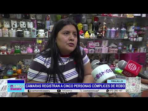 Trujillo: cámaras registran a cinco personas cómplices de robo