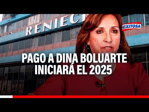 Reniec señaló que pago de la demanda laboral a Dina Boluarte se iniciará el 2025
