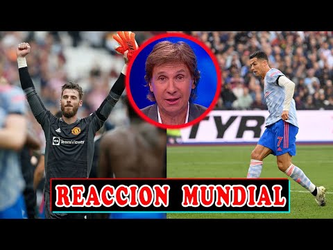 REACCIÓN MUNDIAL a PENAL DE DE GEA y GOL DE CRISTIANO RONALDO West Ham vs Manchester United 1-2