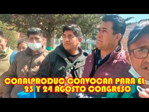CONFERENCIA PRENSA CONFEDERACIÓN NACIONAL PRODUCTORES DE COC4 CONVOCAN CONGRESO ORDINARIO