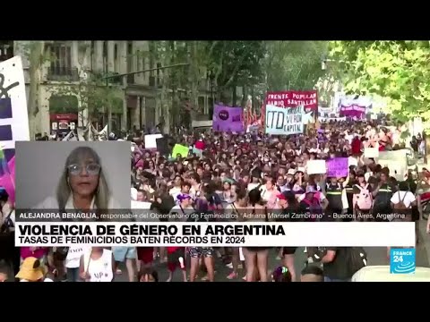 Alejandra Benaglia: 'Cifra de feminicidios en Argentina viene en aumento año tras año' • FRANCE 24