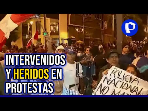 Toma de Lima: un intervenido, cuatro manifestantes y tres policías heridos durante manifestaciones