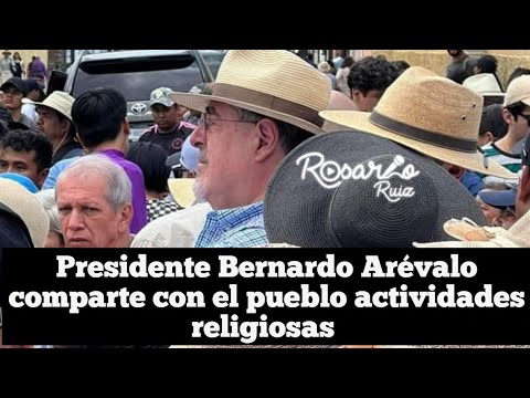 Presidente Bernardo Arévalo se hace presente esta Semana Santa a Antigua Guatemala