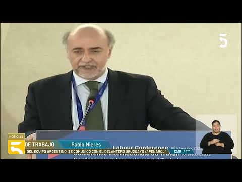 El ministro de Trabajo, Pablo Mieres, participó de la 110º Conferencia del Trabajo en Ginebra