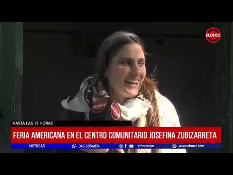 Feria americana en el Centro comunitario Josefina Zubizarreta
