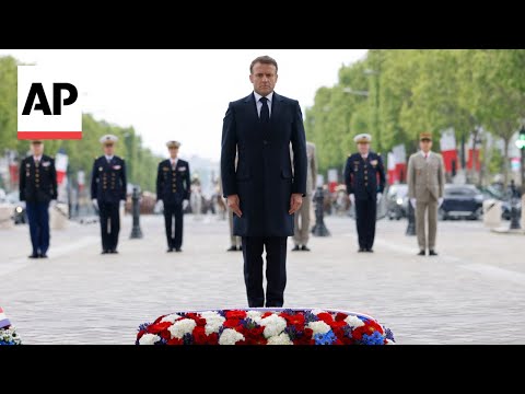 President Emmanuel Macron leads ceremony as France marks VE Day