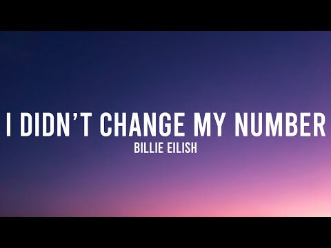 Billie Eilish - I Didn’t Change My Number (Lyrics) | Before i get too mean and [Tiktok Song]