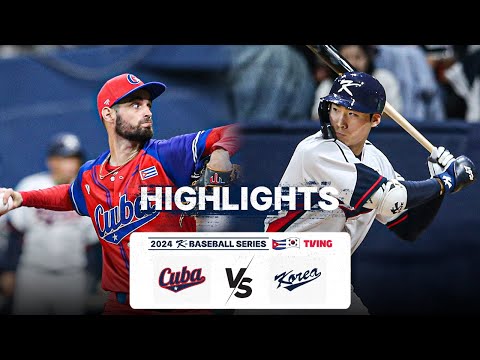 [쿠바 평가전 하이라이트] 11.01 쿠바 vs 한국 | 1차전 | 2024 K-BASEBALL SERIES with TVING | 야구