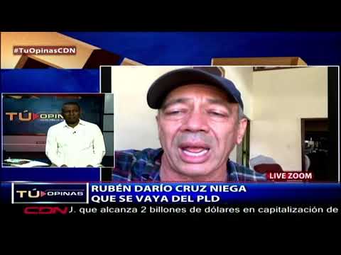 Exsenador Rubén Darío Cruz niega salida del PLD
