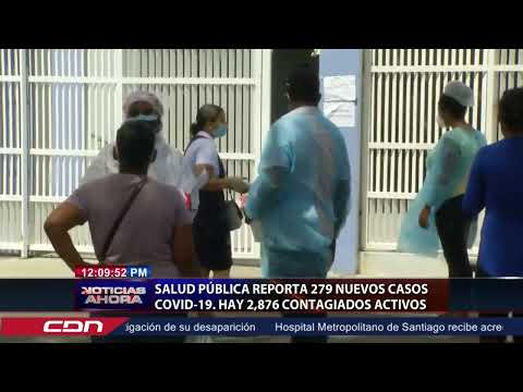 Salud Pública reporta 279 nuevos casos COVID-19  Hay 2,876 contagiados activos