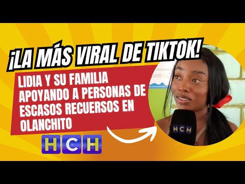 ¡La más viral de TikTok! Lidia y su familia apoyando a personas de escasos recuersos en Olanchito