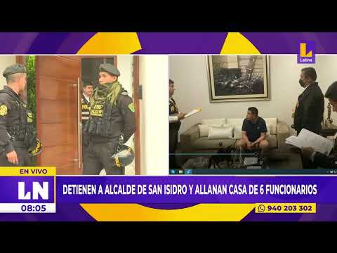 Detienen a alcalde de San Isidro, Augusto Cáceres, y allanan casa de 6 funcionarios
