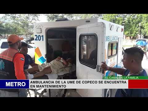 AMBULANCIA DE LA UME DE COPECO SE ENCUENTRA EN MANTENIMIENTO