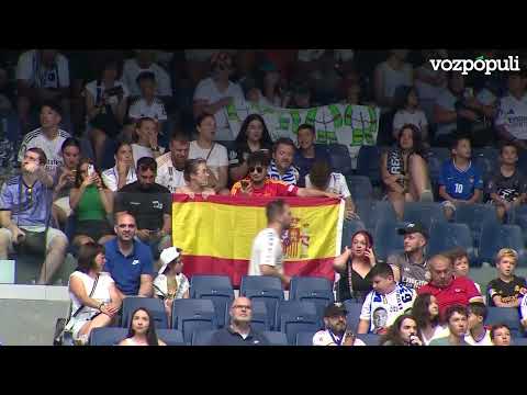 Los aficionados esperan la presentación de Kylian Mbappé como nuevo jugador del Real Madrid