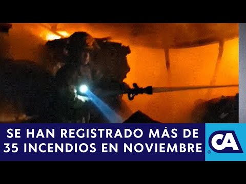 Noviembre es el mes donde más incendios han registrado en nuestro país