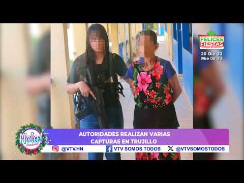 Autoridades realizan varias capturas en Trujillo