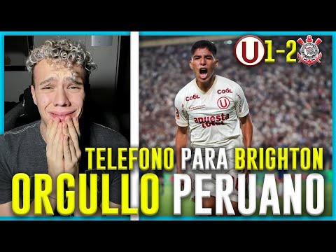 ARGENTINO TRISTE con  UNIVERSITARIO vs CORINTHIANS   PIERO QUISPE SE VA?