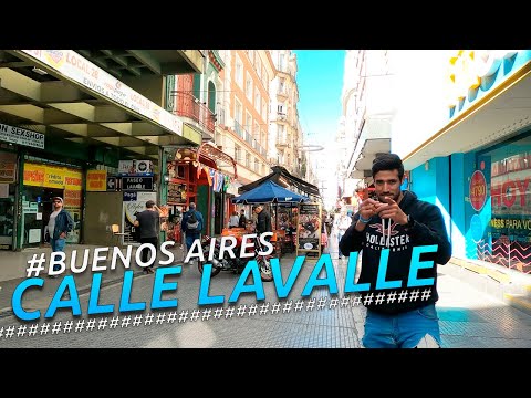 Recorriendo CALLE LAVALLE I BUENOS AIRES I ARGENTINA I 4K Walking Tour VLOG