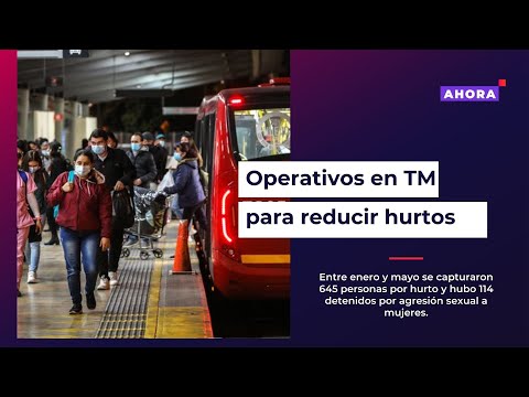 Policía realiza operativos en TransMilenio para reducir hurtos