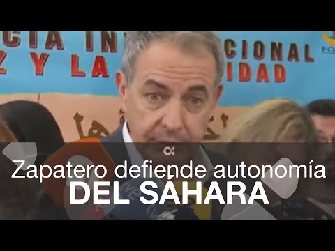 Zapatero considera la posición de Pedro Sánchez ante el Sáhara Occidental como valiente