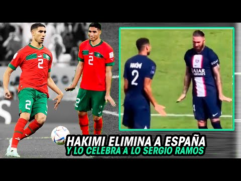 HAKIMI ELIMINA a ESPAÑA y lo CELEBRA a lo SERGIO RAMOS, MARRUECOS hace HISTORIA en el MUNDIAL