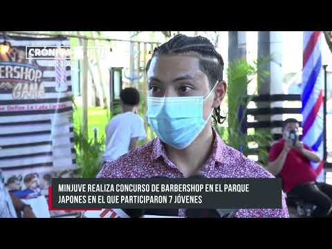 El Ministerio de juventud Sandinista realizó concurso de barbershop en Parque Japonés - Nicaragua