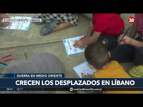 MEDIO ORIENTE | Aumenta el número de desplazados en Líbano por la intensificación del conflicto