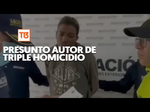 Detienen en Colombia a presunto autor de triple homicidio en Pedro Aguirre Cerda