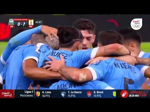 ¡Golazo de Uruguay! Ronald Arau?jo abre el marcador ante Argentina