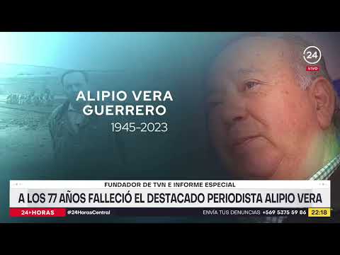 A los 77 años falleció el destacado periodista Alipio Vera