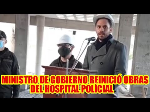 MINISTRO DE GOBIERNO REINICIÓ OBRAS DEL HOSPITAL POLÍCIAL DE 2do NIVEL VIRGEN DE COPACABANA..