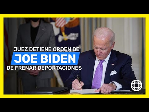 Biden promete suspender deportaciones y juez bloquea la orden