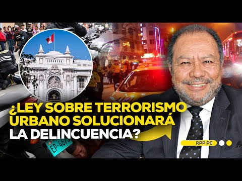 ¿Cuál sería el impacto de la ley de terrorismo urbano sobre la delincuencia? #ADNRPP | ENTREVISTA